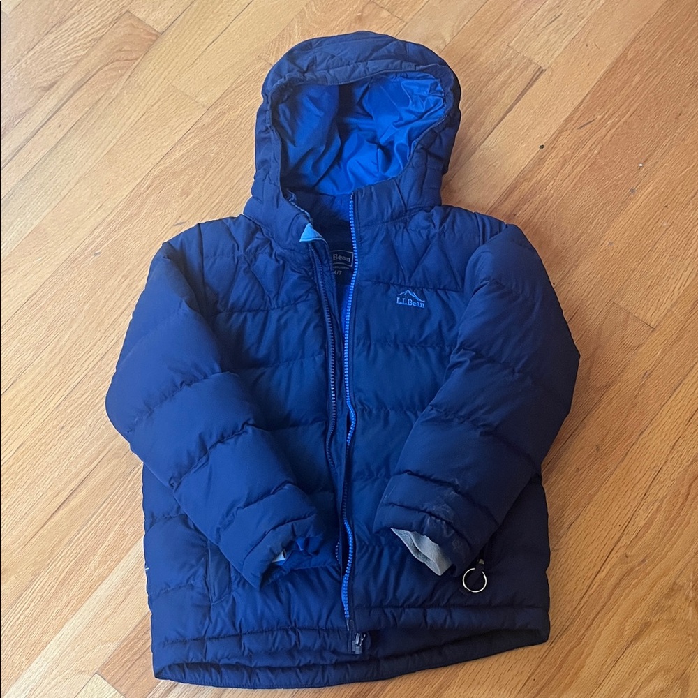 LL Bean Boys Blue Winter Jacket with Cozy inside. Worn one season.